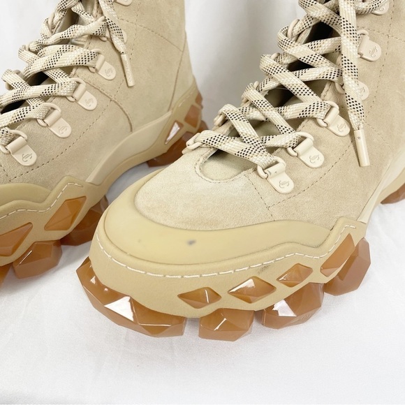 Jimmy Choo x Diamond Hike Barley Crosta Suede Hiking Boot Sneaker Tan Casual - Picture 8 of 12